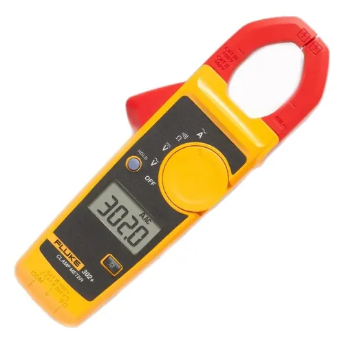 Alicate amperímetro digital Fluke 302+, amarelo e cinza