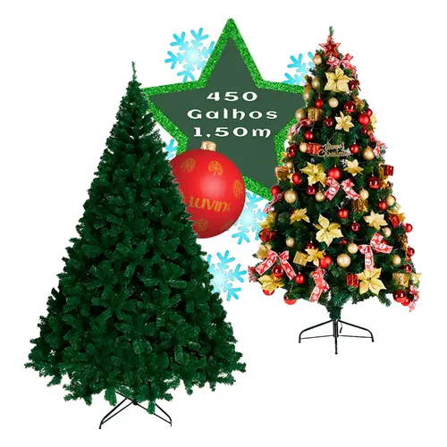 Árvore de Natal LuvinCo Pinheiro Canadense 1,50 m