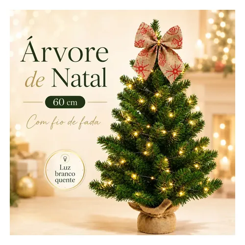 Árvore de Natal de Mesa Petite Flô Nevada 60 cm