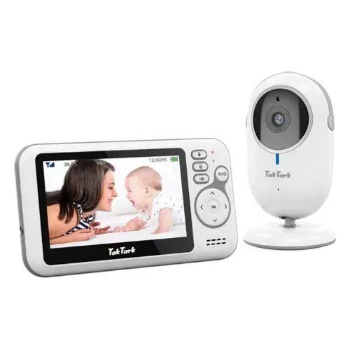 Babá Eletrônica TakTark BM612 com tela de 4,3 polegadas e zoom