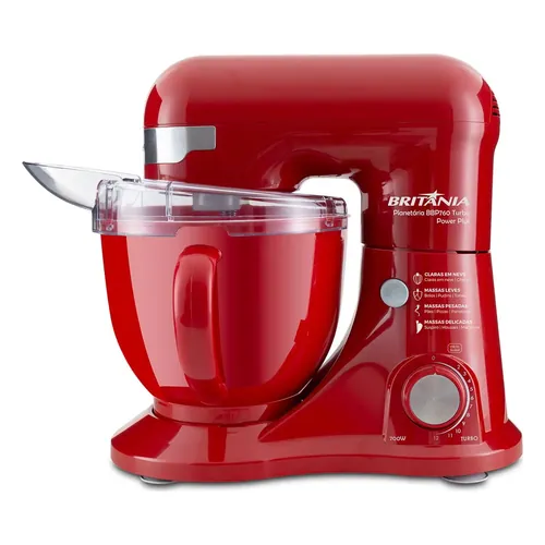 Batedeira Planetária Britânia BBP760 Turbo Power Plus 700 W