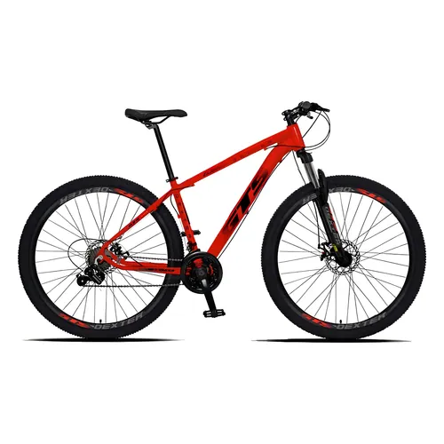 Bicicleta aro 29 GTS Dexter vermelha e preta