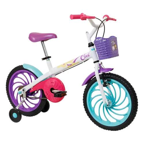 Bicicleta Infantil Caloi Ceci Aro 16 Branca