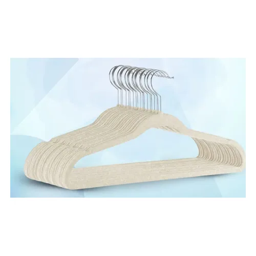 Kit 50 Cabides de Veludo Antideslizante Slim Adulto Kontuz