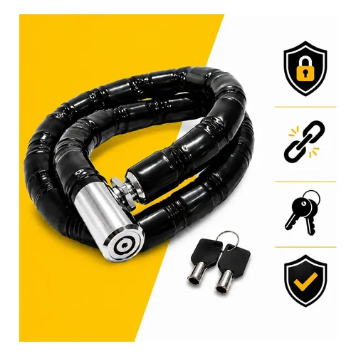 Cadeado Corrente Digiklone DKL-LOCK22TUB para Moto e Bicicleta