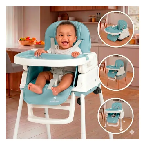 Cadeira de Alimentação B Bambinelli Daily 4 em 1, azul