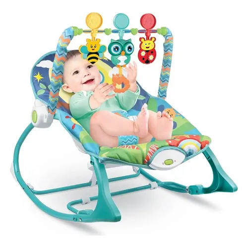 Cadeira de Descanso e Balanço Maxi Baby Fun Time, estampa Coruja