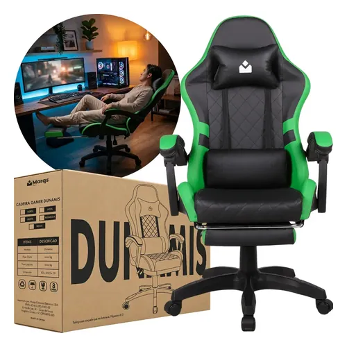 Cadeira Gamer Marqs Home Dunamis Reclinável 180 kg