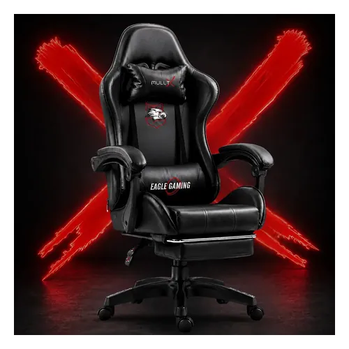 Cadeira Gamer MULLTX GH-8238B com Apoio para os Pés