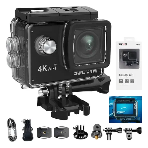 Câmera de Ação SJCAM SJ4000 Air 4K Wi-Fi com Caixa à Prova d'Água