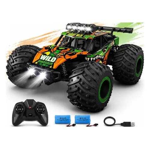 Carrinho de Controle Remoto Monster Truck Kizumba 2,4 GHz com 2 Baterias