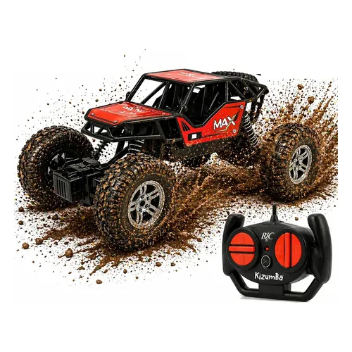 Carrinho de Controle Remoto Rally Jipe Max Kizumba Off-Road Big Foot