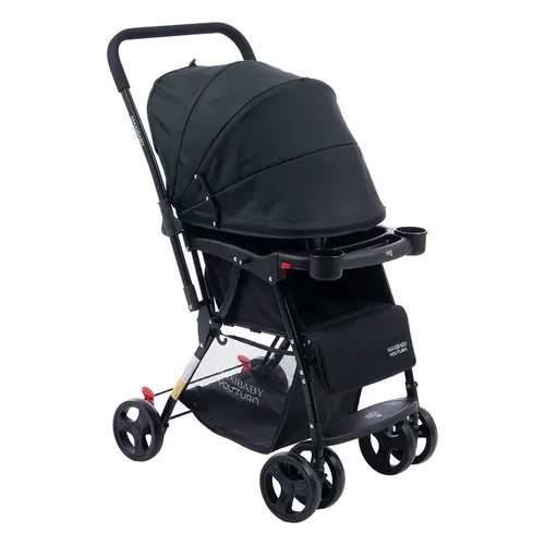 Carrinho de Bebê Maxi Baby YouTurn, com alça reversível, preto