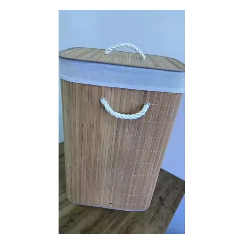 Cesto de Roupa Vittak de Bambu 72 L
