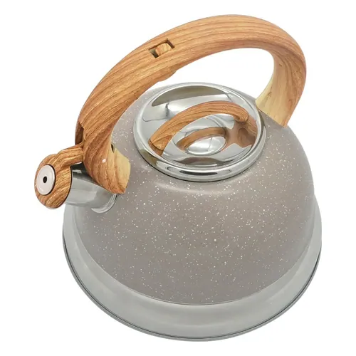 Chaleira Brinox Roma 2,7 L Areia com Apito