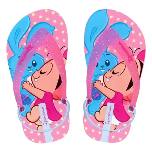 Chinelo Ipanema Baby Turma da Mônica com elástico