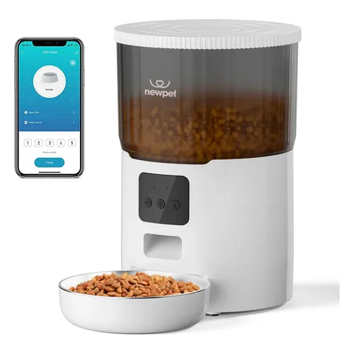Comedouro Automático New Pet NP999 4 L com Voz e App