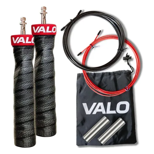 Corda de Pular Valo Speed Rope com Rolamento e Pesos Removíveis