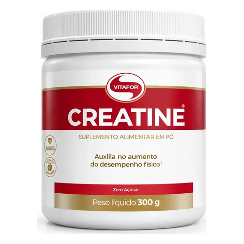 Creatina Vitafor Monohidratada 300 g Sem Sabor