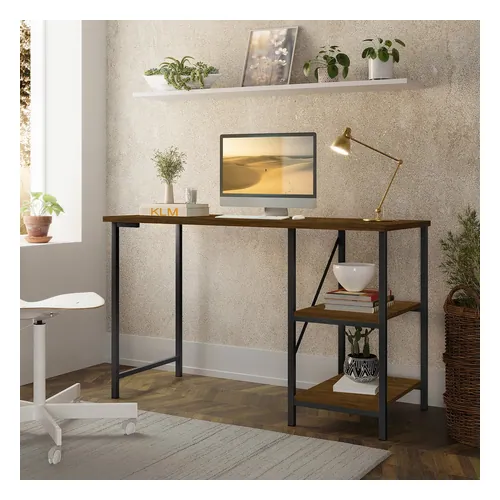 Escrivaninha Klm Store Office Star 110 cm Estilo Industrial Preta