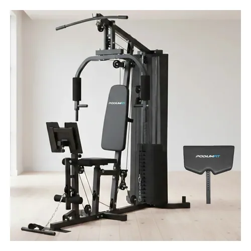 Estação de Musculação PodiumFit ME500 com 80 kg e Leg Press