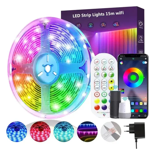 Fita de LED BYSL RGB Wi-Fi 15 m 5050