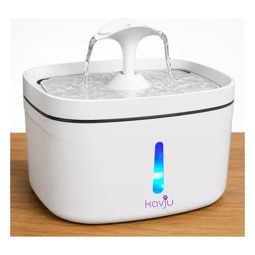 Fonte de Água Kavju KVJ-02 2,5 L com LED para Gatos e Cães