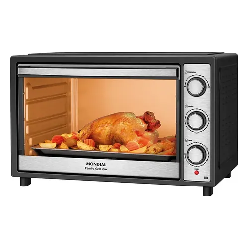 Forno Elétrico Mondial Family Grill FRN-52-BI 52 L Inox