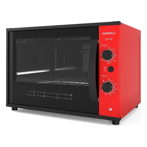 Forno Elétrico Nardelli Top 60 L Vermelho