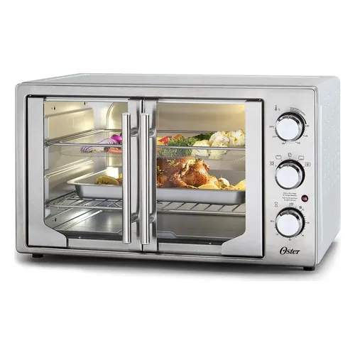 Forno Elétrico Oster French Door 2 em 1 com Air Fryer 42 L