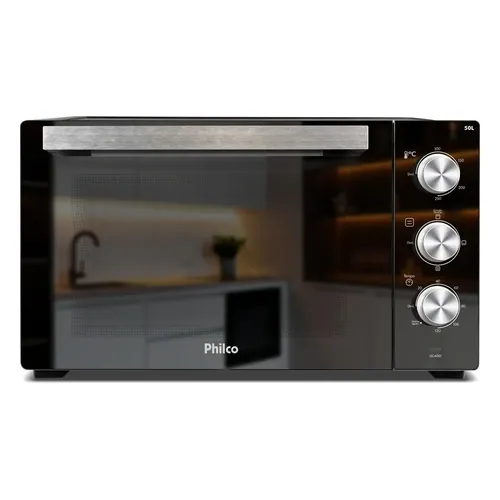 Forno Elétrico Philco Full Glass PFE50PE 50 L Espelhado