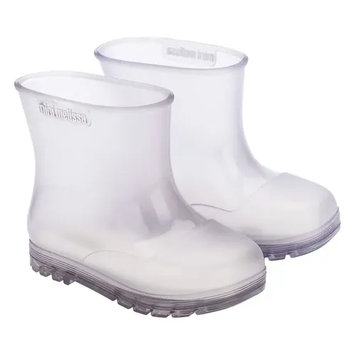 Galocha Mini Melissa Welly BB transparente (vidro)