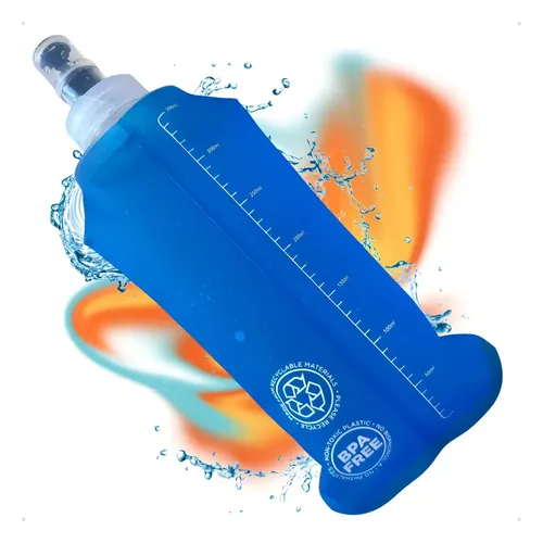 Garrafa de Hidratação Next Soft Flask TPU 350 ml Dobrável Azul-celeste