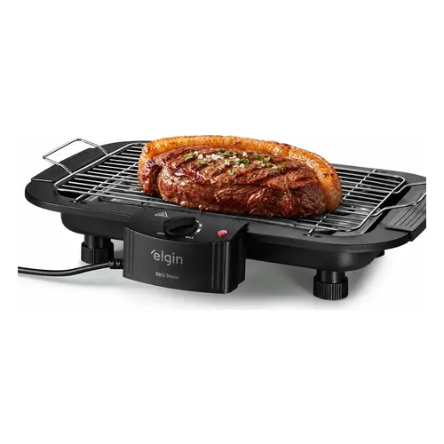 Churrasqueira elétrica Elgin BBQ Show 42CHU2001000 preta com grelha