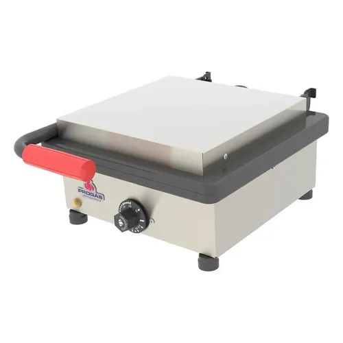 Chapa elétrica com prensa Progás PR-350 E Style em aço inox