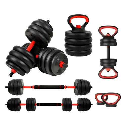 Kit de Halteres Ajustáveis Ahead Sports 6 em 1 até 40 kg