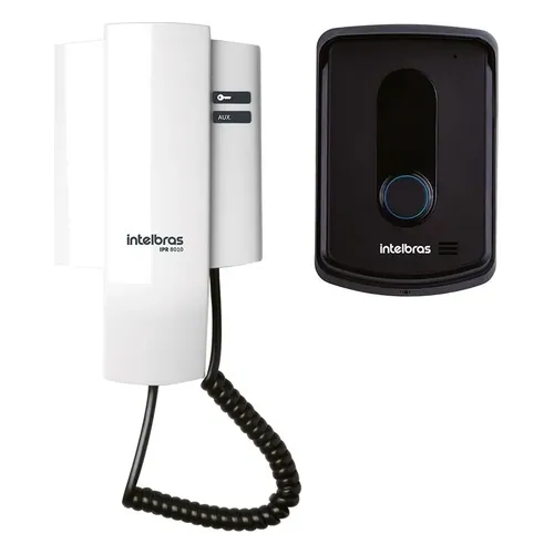 Porteiro residencial Intelbras IPR 8010 (kit com módulo externo e monofone)