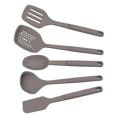 Jogo de Utensílios Tramontina Softta em Silicone 5 Peças Cinza