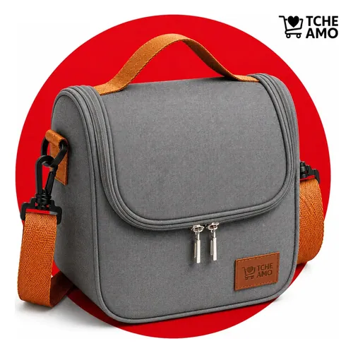 Bolsa Isotérmica Lancheira Tche Amo com Alça Ajustável Removível