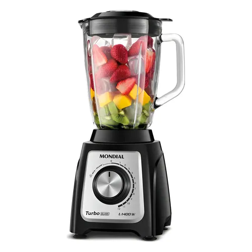 Liquidificador Mondial Turbo Glass L-1400 GI 1400 W jarra de vidro