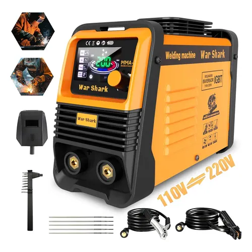 Máquina de Solda Inversora War Shark MMA-200, bivolt, eletrodo e TIG