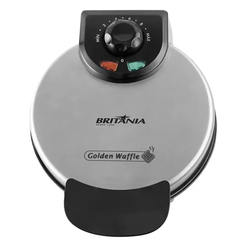 Máquina de waffle Britânia Golden Waffle cinza