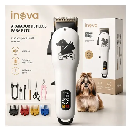 Máquina de Tosa Inova LFJ-13498 Sem Fio com Estojo