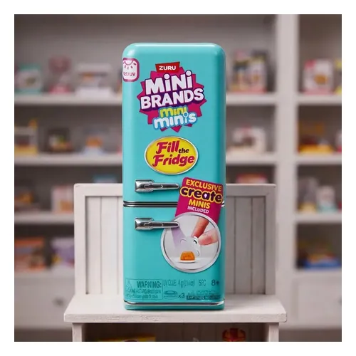 Mini Brands Fill the Fridge: mini geladeira colecionável Zuru