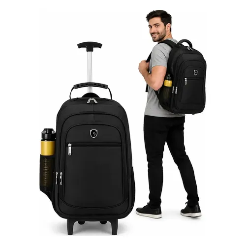 Mochila com Rodinhas Bezzter Preta