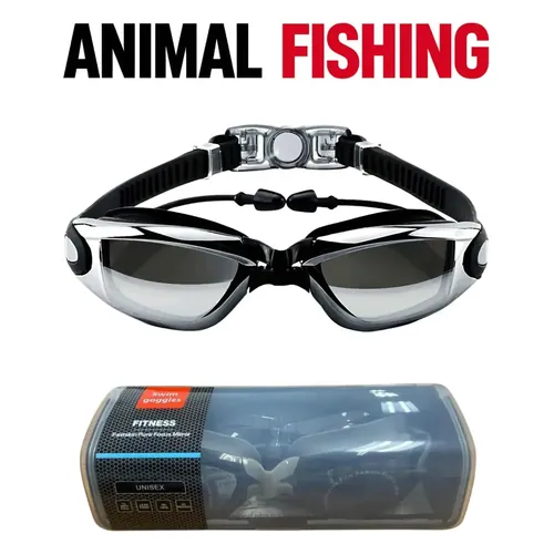 Óculos de Natação Animal Fishing com Estojo