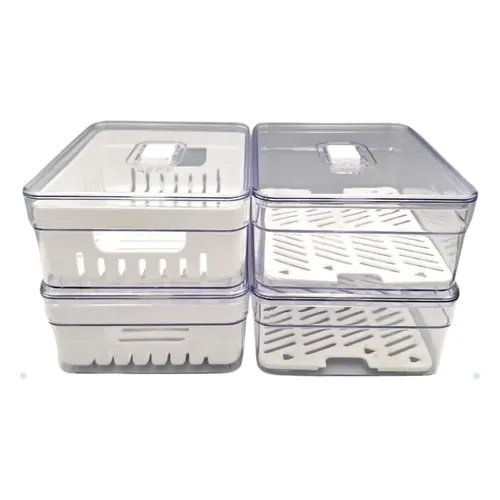 Kit 4 Organizadores de Geladeira Plastutti 2 L