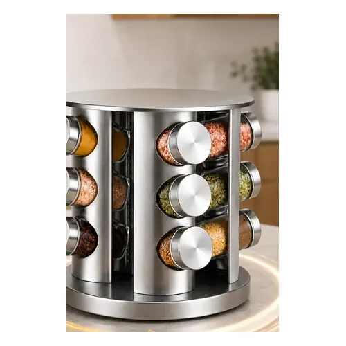 Porta-Temperos Giratório 360 com 12 Potes Sólar