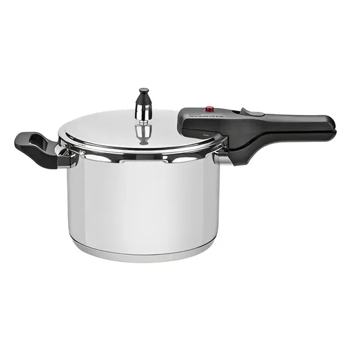 Panela de Pressão Tramontina Brava Aço Inox 6 L Fundo Triplo
