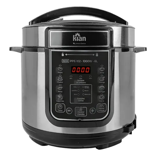 Panela de Pressão Elétrica Kian PPE-102 6 L 1.000 W Inox